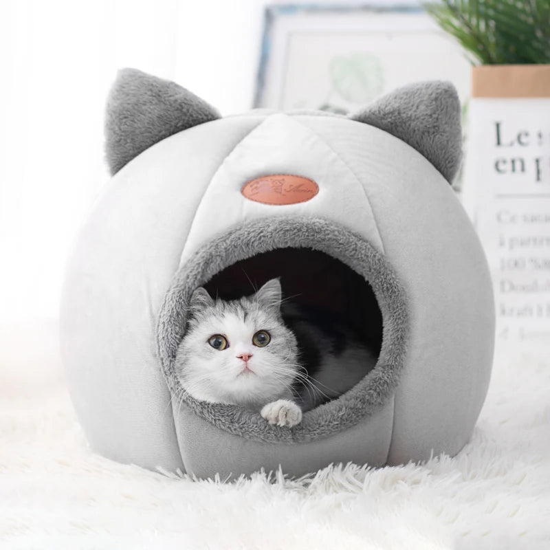 New Deep Sleep Comfort Cat Bed Indoor for small and large kittens Igloo beds