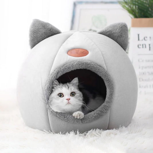 New Deep Sleep Comfort Cat Bed Indoor for small and large kittens Igloo beds