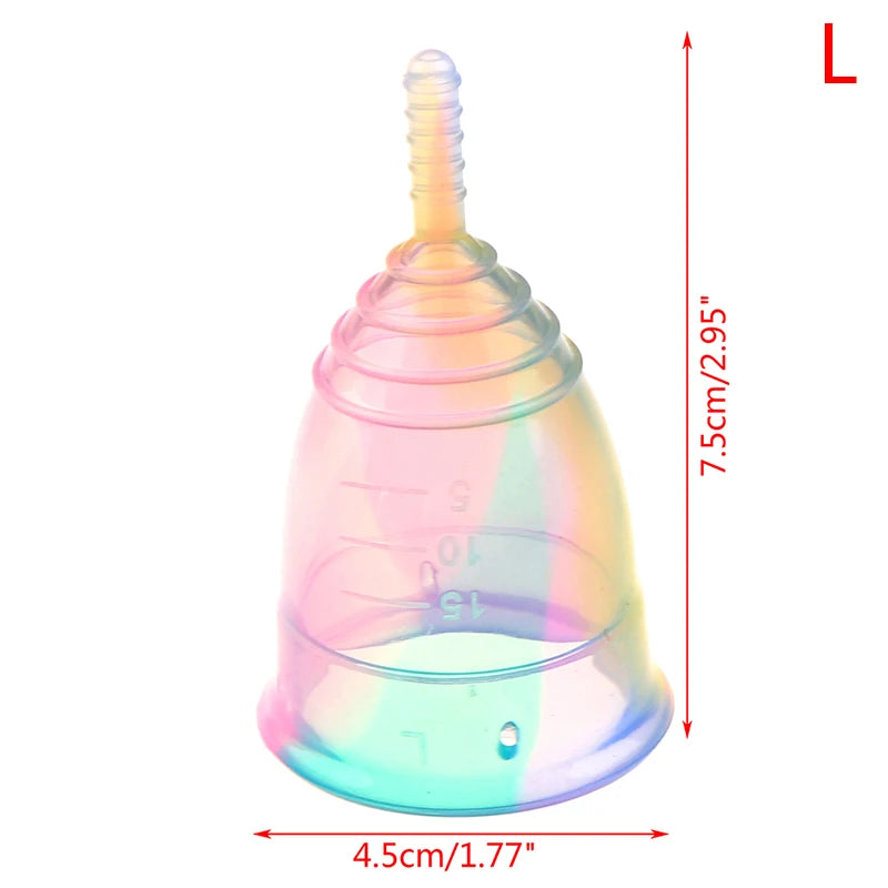 Large size Portable Menstrual Cup Medical Silicone Leak-proof for Women, Reusable