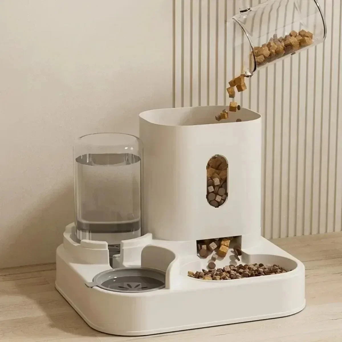 Automatic 7L Dog and Cat Dispenser with water Fountain Pet Large Food Storage Dispenser Container Puppy Pet Kitten Accessories