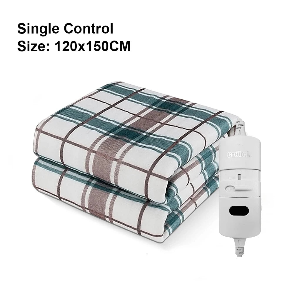 Heated Electric blanket comfortable with hand controller fast heating and constant temperature soft and skin friendly waterproof and safe 120*150cm single control