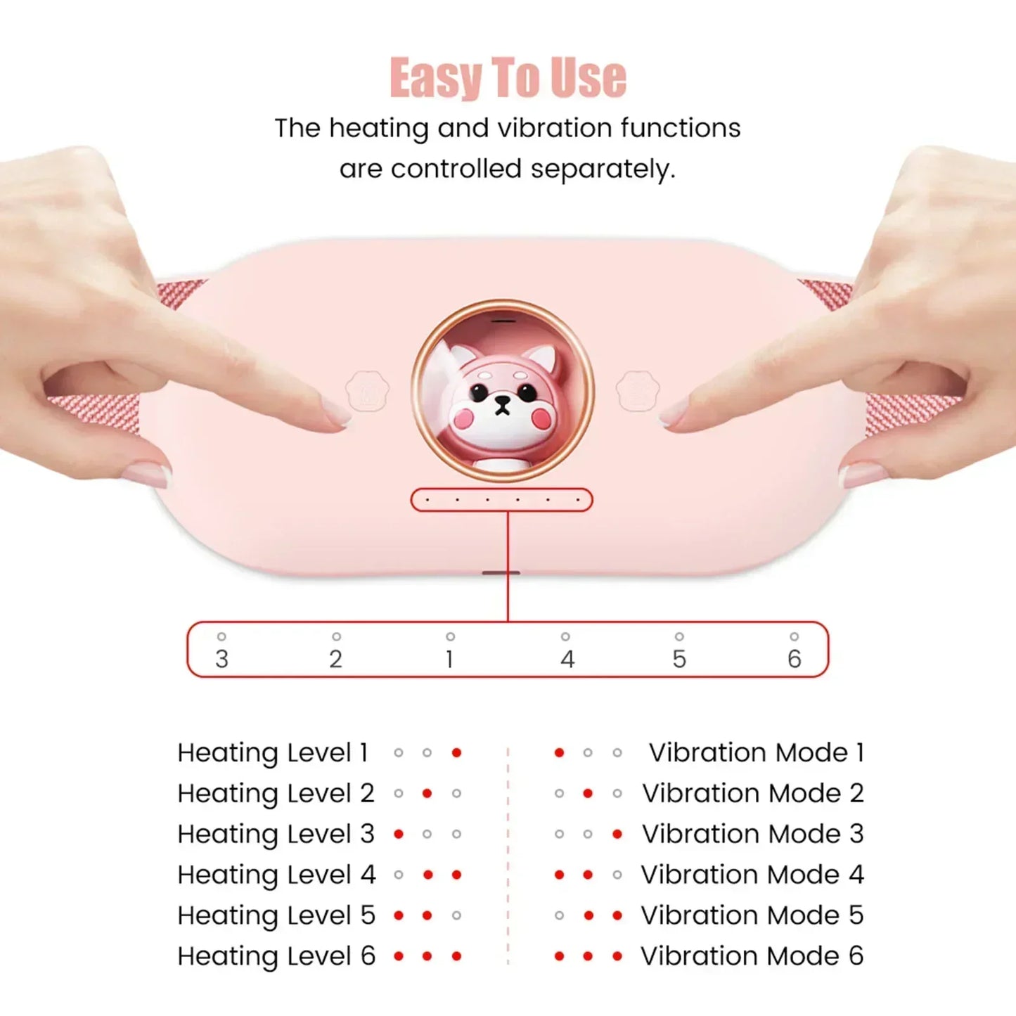 Menstrual Period Pain Relief Heating Pad Portable Stomach Heating Belt for Women cramp relief