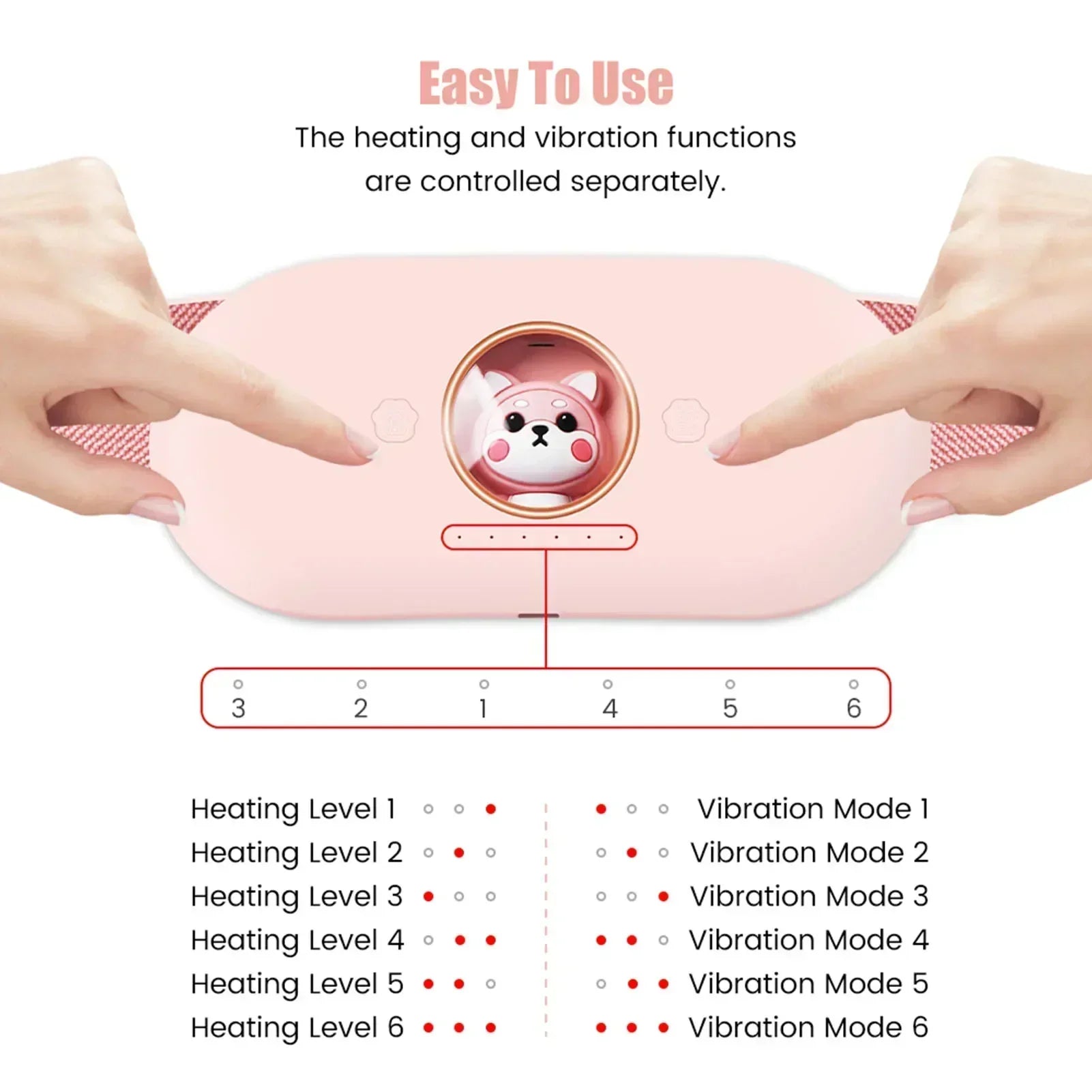 Menstrual Period Pain Relief Heating Pad Portable Stomach Heating Belt for Women cramp relief