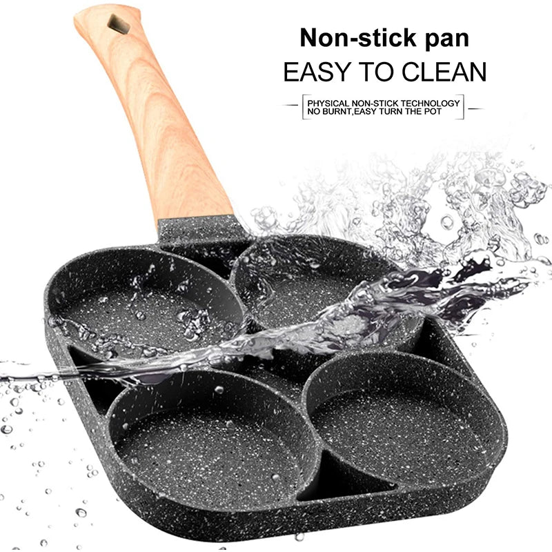 Egg Frying Pan Nonstick Pancake Pans 4-Cups Cookware Pancake Pan Egg Pan Suitable for Gas Stove Induction Cooker, skillet for omelette