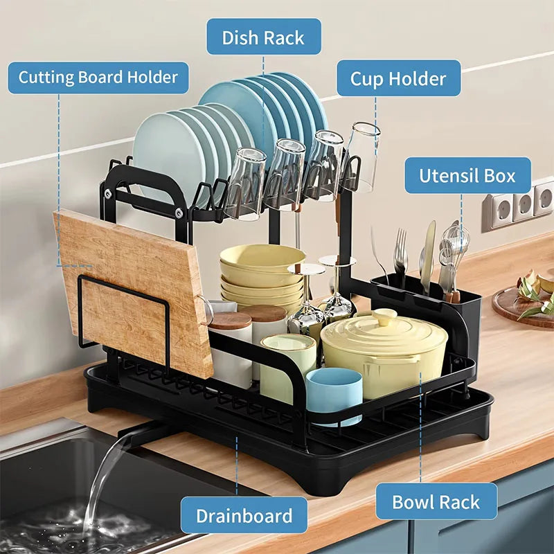 2 layer dish drying rack