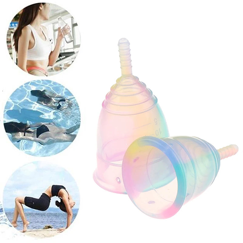 Portable Menstrual Cup Medical Silicone Leak-proof for Women, Reusable, Sanitary cup for girls and women