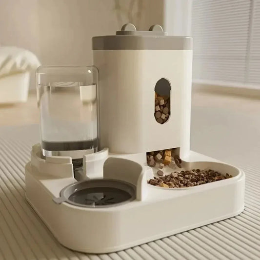 Automatic 7L Dog and Cat Dispenser with water Fountain Pet Large Food Storage Dispenser Container Puppy Pet Kitten Accessories