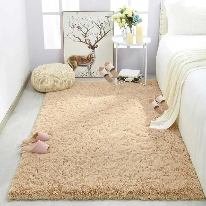 Plush Carpet 4*5 feet For Living Room Sofa Floor Cushions Modern Soft Fluffy Home Rug For Living room Children's Bedroom Play Carpet