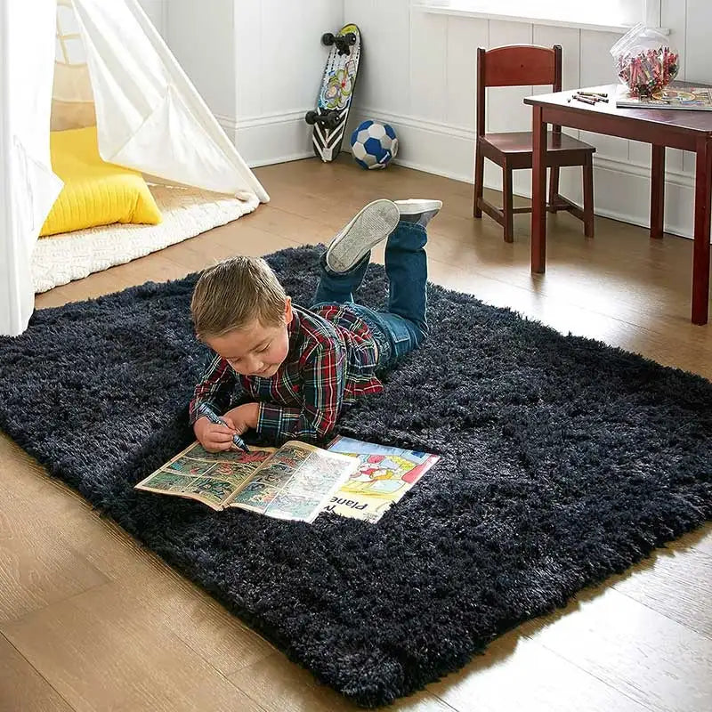 Plush Carpet 4*5 feet For Living Room Sofa Floor Cushions Modern Soft Fluffy Home Rug For Living room Children's Bedroom Play Carpet