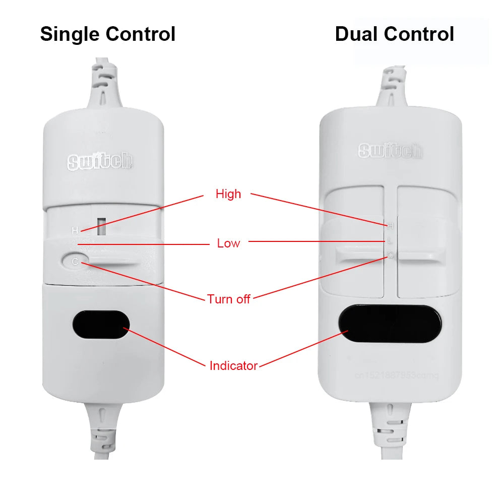 Heated Electric blanket comfortable with hand controller fast heating and constant temperature soft and skin friendly waterproof and safe