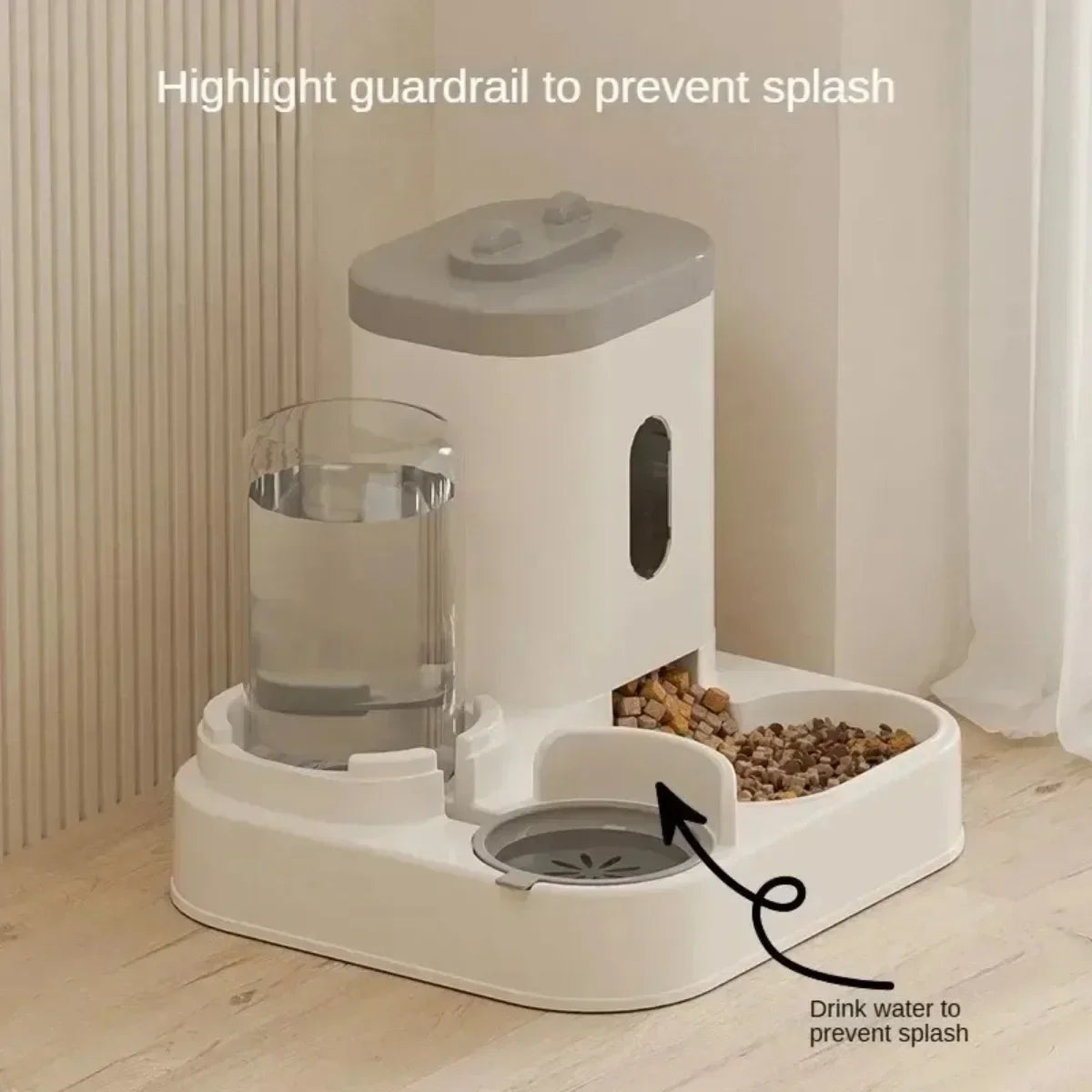 Automatic 7L Dog and Cat Dispenser with water Fountain Pet Large Food Storage Dispenser Container Puppy Pet Kitten Accessories