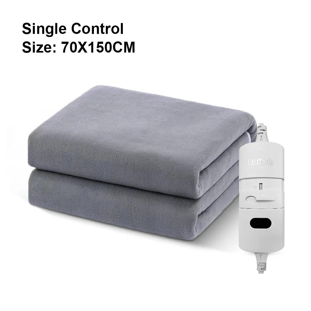 Heated Electric blanket comfortable with hand controller fast heating and constant temperature soft and skin friendly waterproof and safe 70*150cm single control