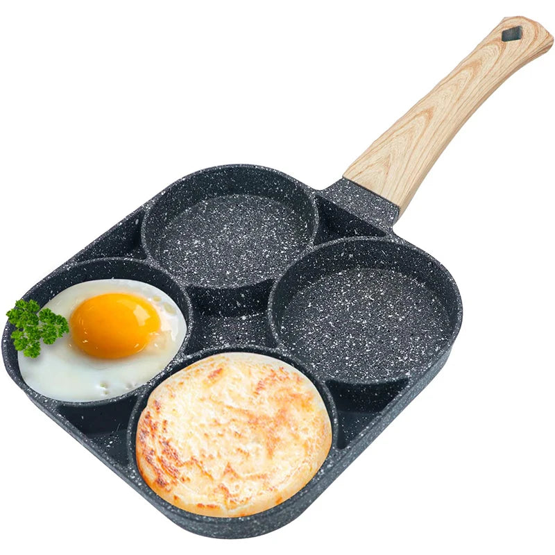 Egg Frying Pan Nonstick Pancake Pans 4-Cups Cookware Pancake Pan Egg Pan Suitable for Gas Stove Induction Cooker, skillet for omelette